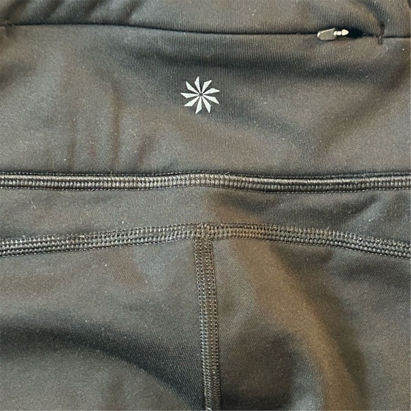 Athleta Women's High Rise Black Leggings Size L Full Length Activewear - Picture 6 of 9